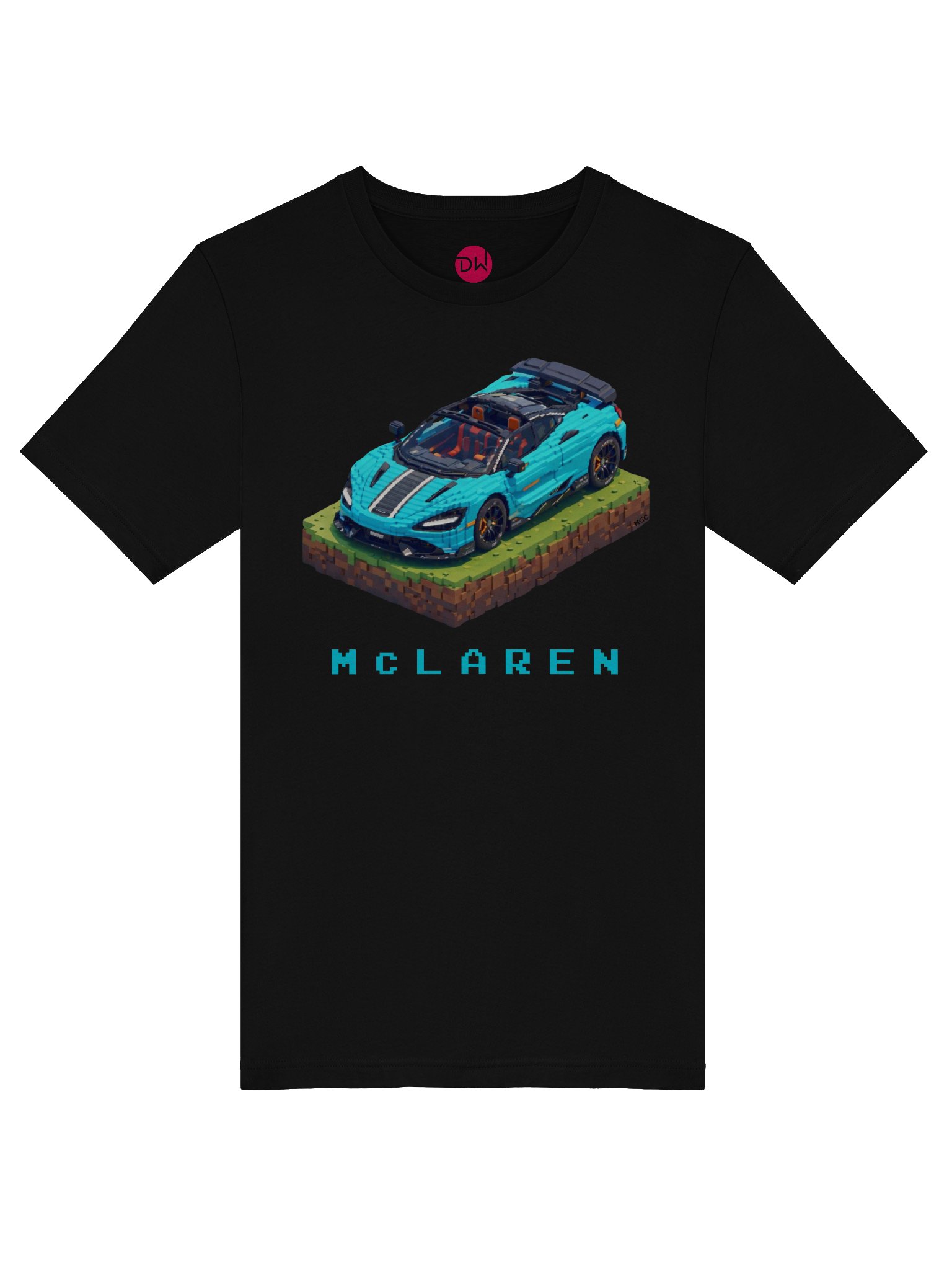 Tokyo Cyan McLaren 765LT Spider Shirt (Pixel, Retro, Minecraft) product image (39)