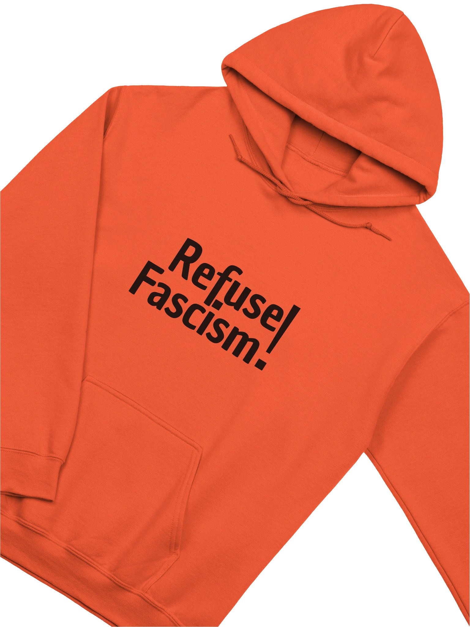 Orange Refuse Fascism Hoodie! product image (3)