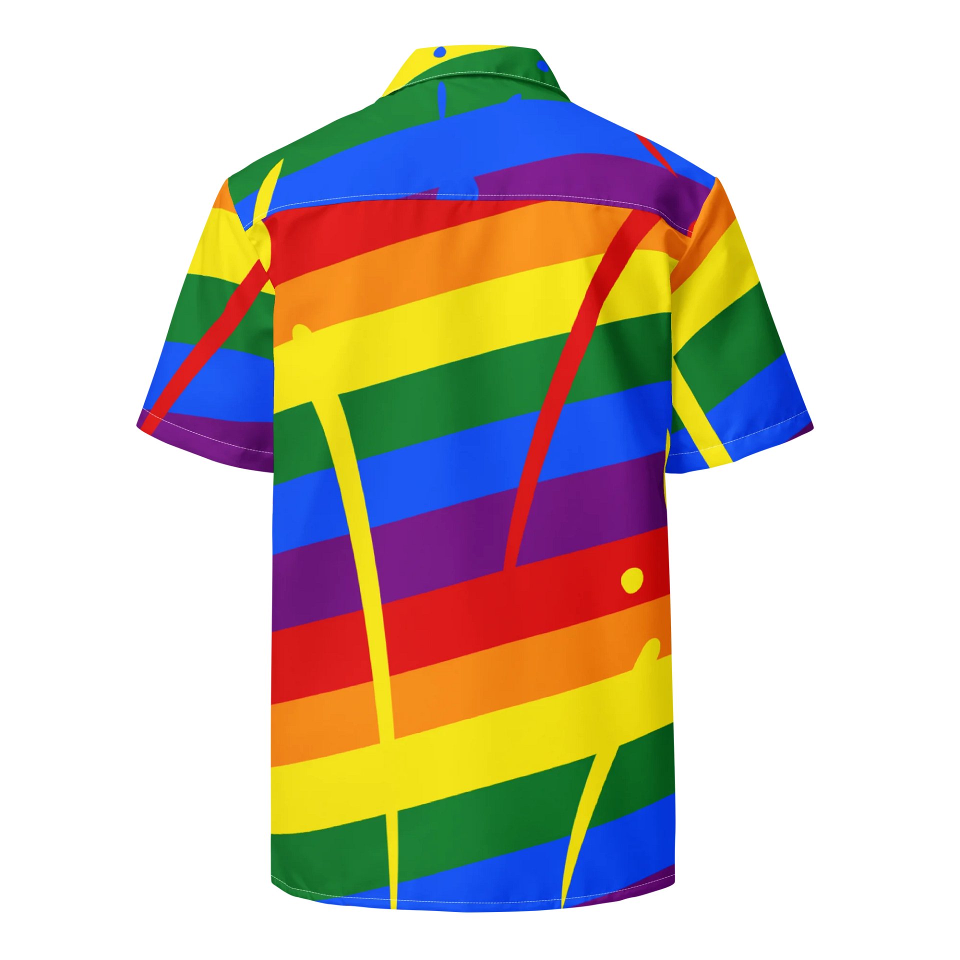 Rainbow Stripe With Color Splash Unisex Shirt - Pride product image (2)