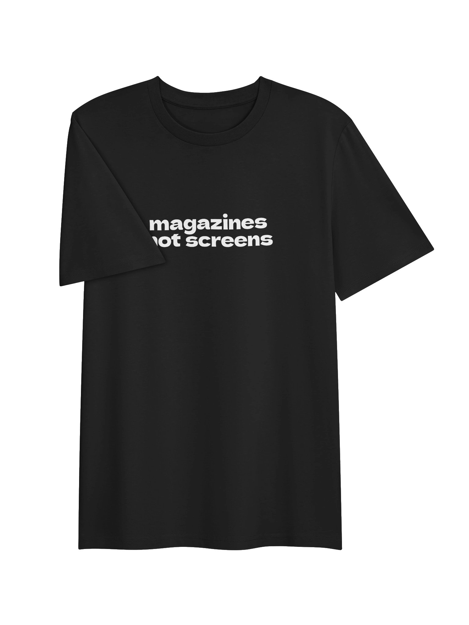 magazines not screens regular tee product image (3)
