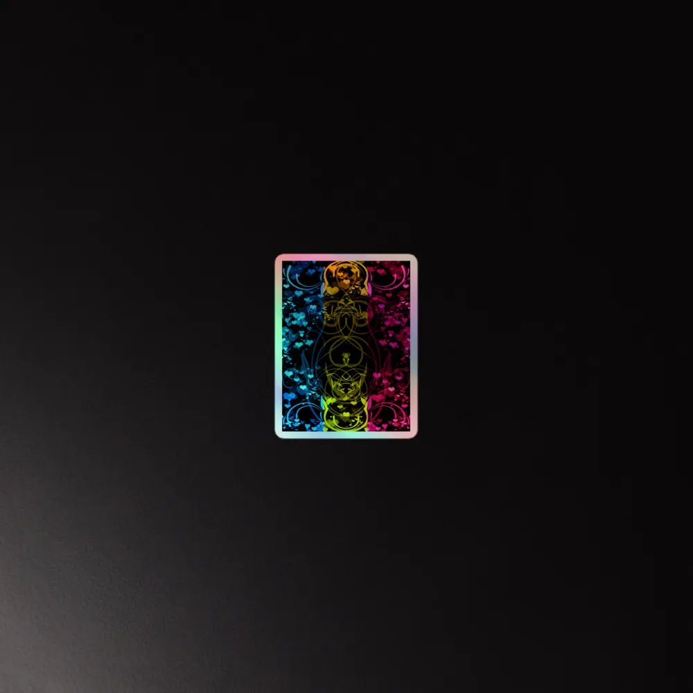 Pansexual Pride Flag Sticker (Flourish Variation) product image (4)