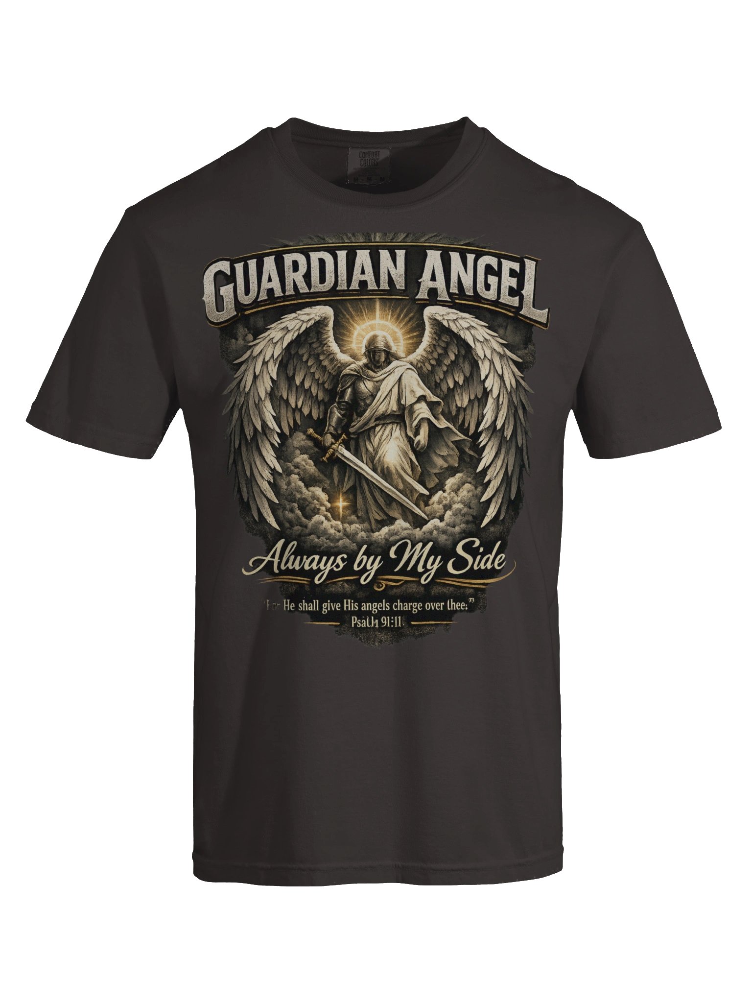 Guardian Angel Always by My Side | Psalm 91:11 Christian Faith Shirt | Kingdom Life Co. product image (6)