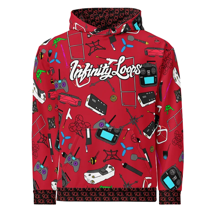 Red Micro FPV Hoodie product image (1)