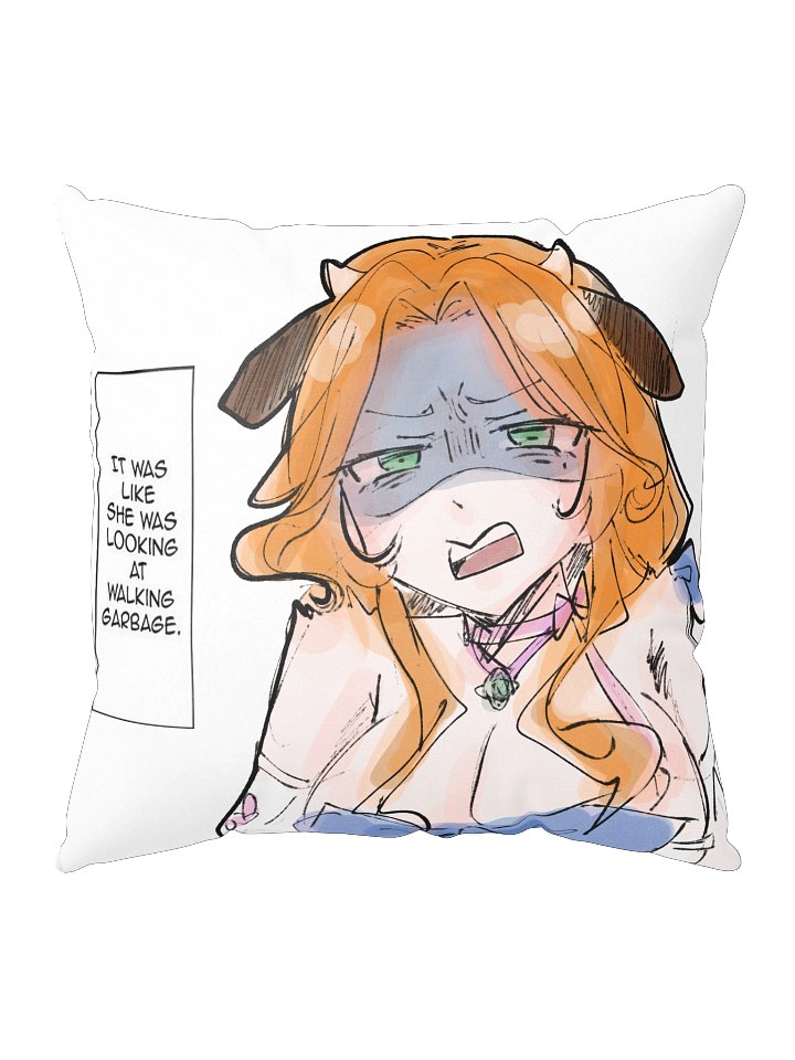 Disgusted cow cushion product image (1)