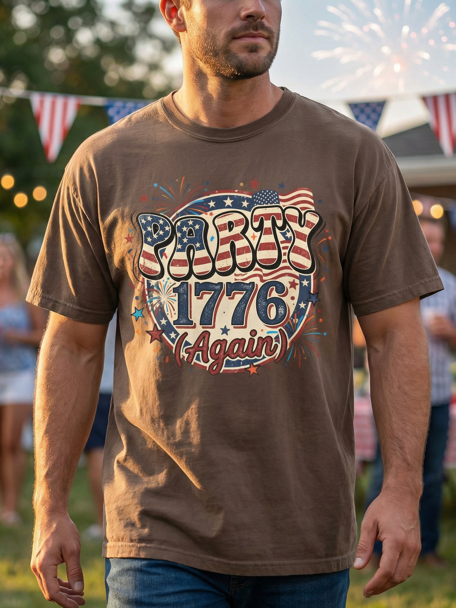 Party Like It Is 1776 Again Shirt, Patriotic 4th of July Tee product image (79)