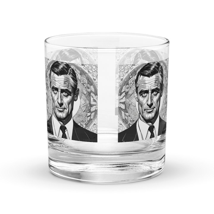 Symmetry in Monochrome: Set of 4 Stylized Portrait Rocks Glasses product image (2)