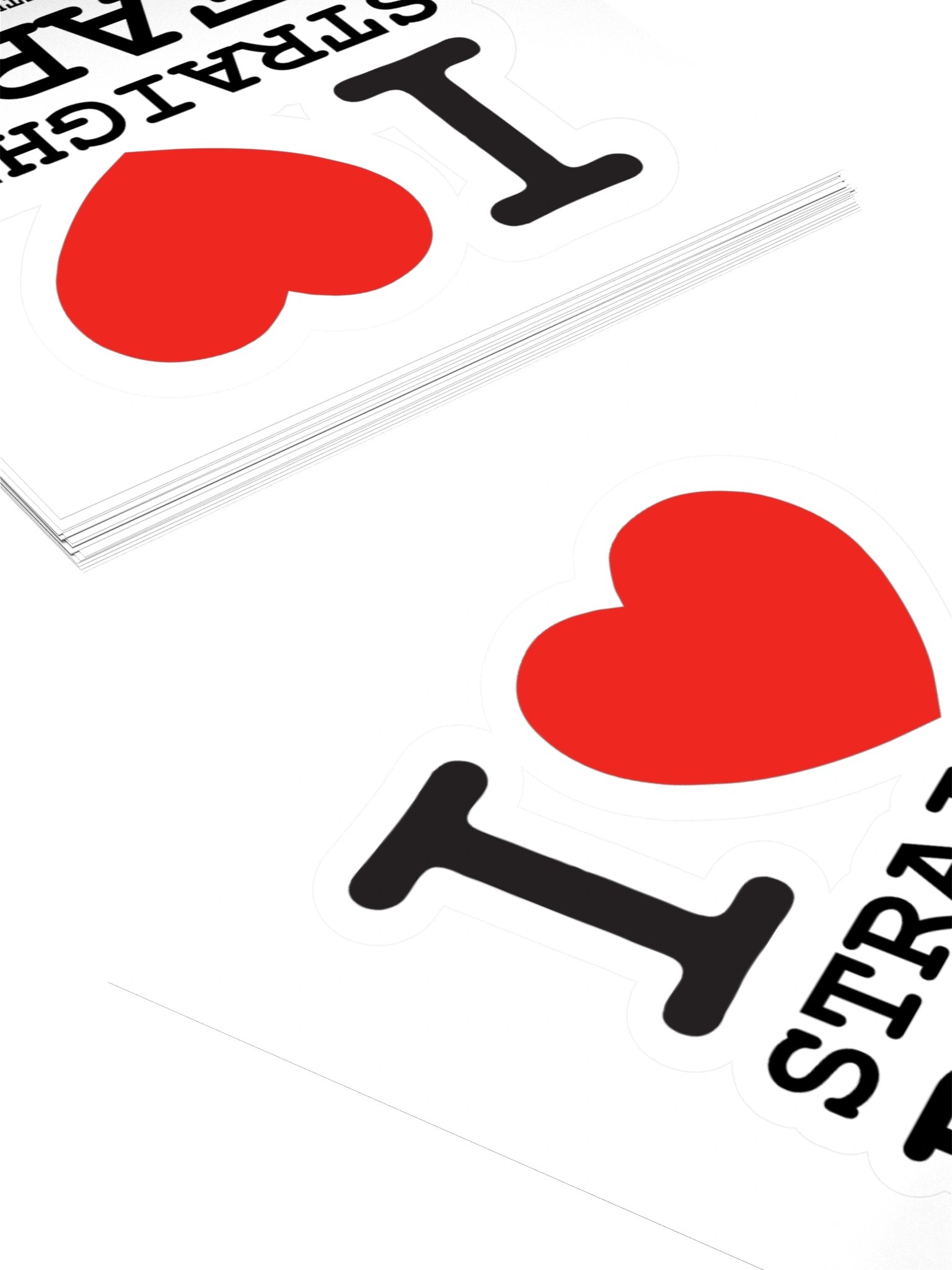 I Love Straight Bears sticker product image (4)