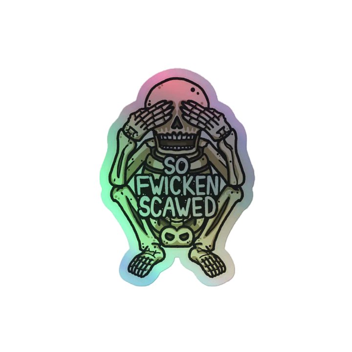 Holo So Fwicken Scawed Sticker product image (2)