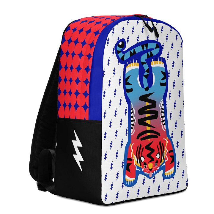 Blue and Orange Tiger Backpack product image (2)