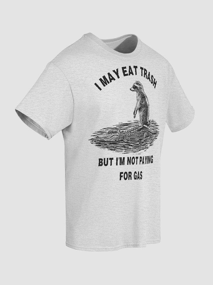 Funny Raccoon Riding Alligator Eat Trash Not Pay Gas Prices Shirt product image (2)