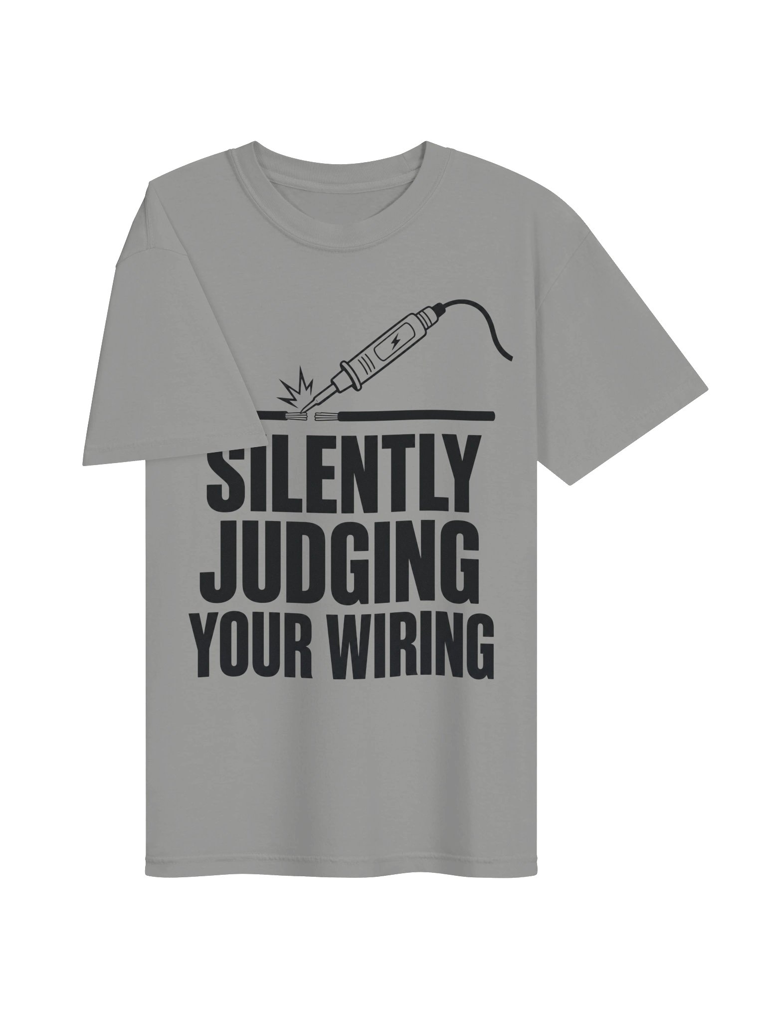 "Silently Judging Your Wiring" Electrician Shirt — Funny Trade Tee product image (25)