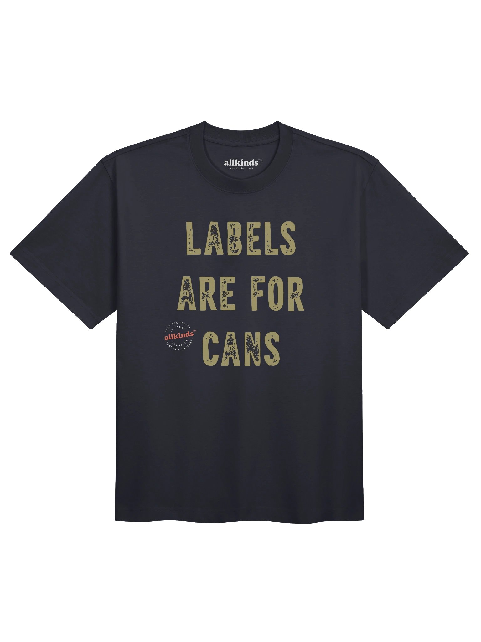 the 'labels' tee | single hit | dark product image (1)