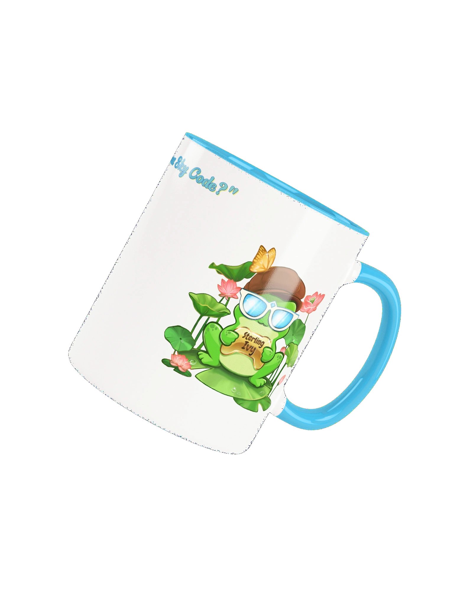 Blue Cafe Frog - "Wanna Sky Code?" product image (4)