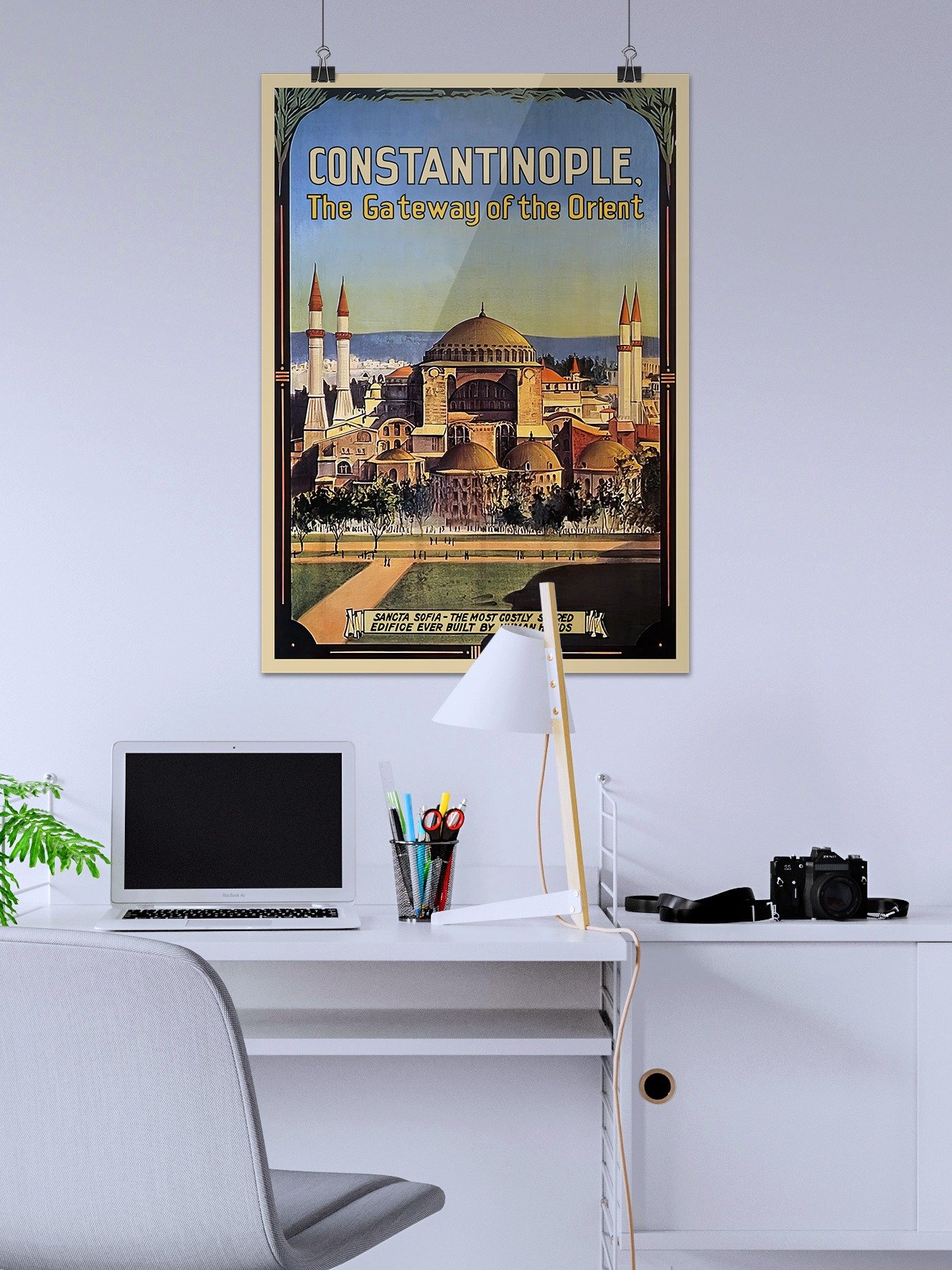 Constantinople, Istanbul, Turkey, 1910s — retro vintage travel poster, retro travel art, retro travel wall art product image (2)