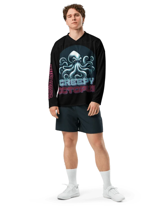 LIMITED EDITION - CNX Core All-over print Unisex Long Sleeve Tee — Creepy Octopus 002 product image (6)