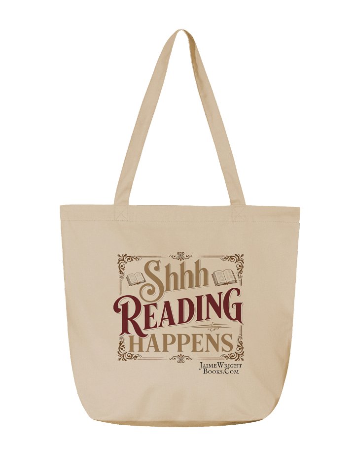 Shh... Reading Happens Tote product image (2)