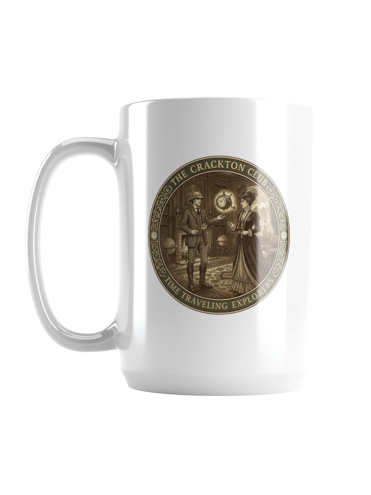“The Crackton Club – Time Traveling Explorers” – Mug product image (1)