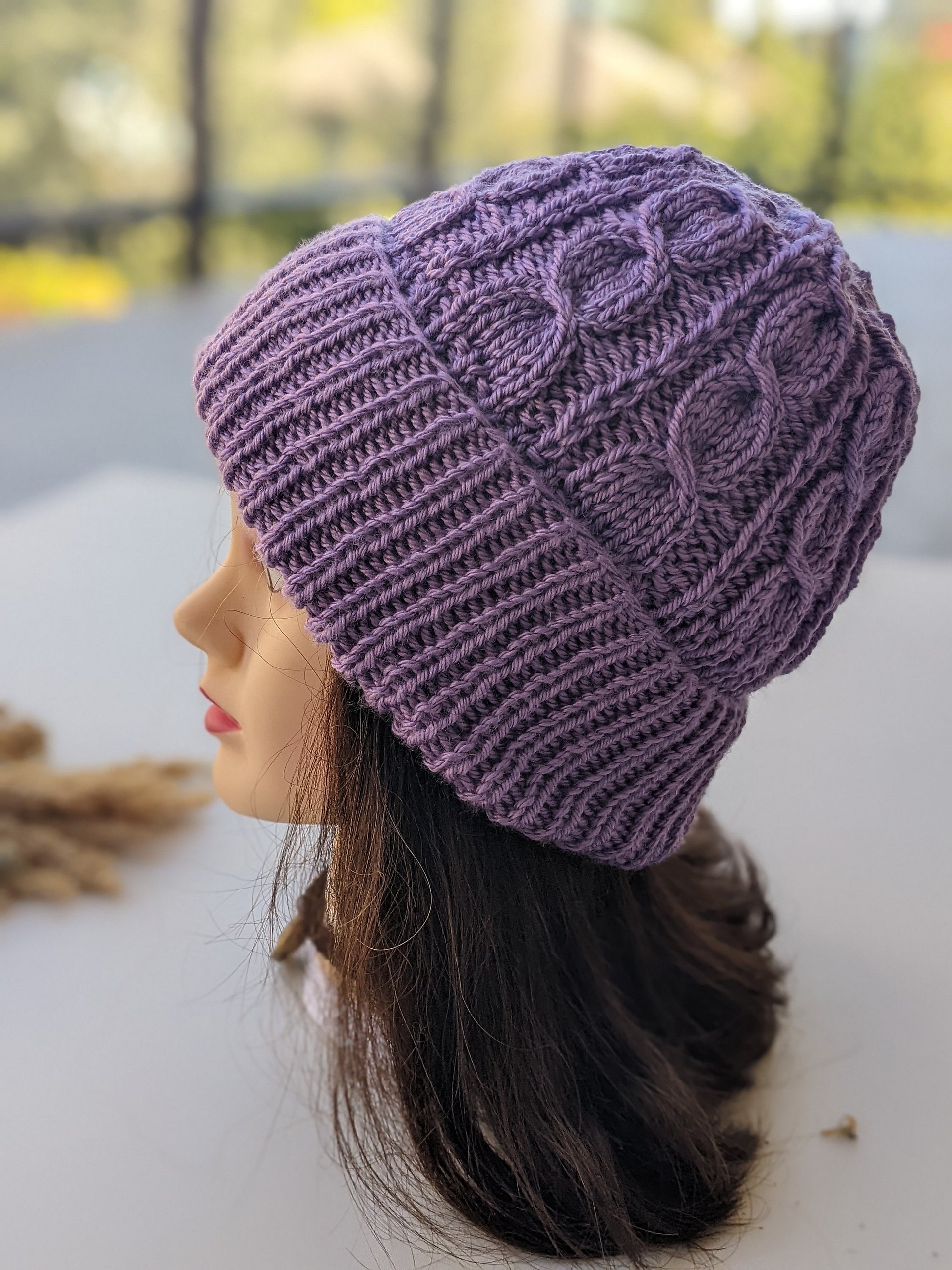 Viola Cable Hat Knitting Pattern product image (7)