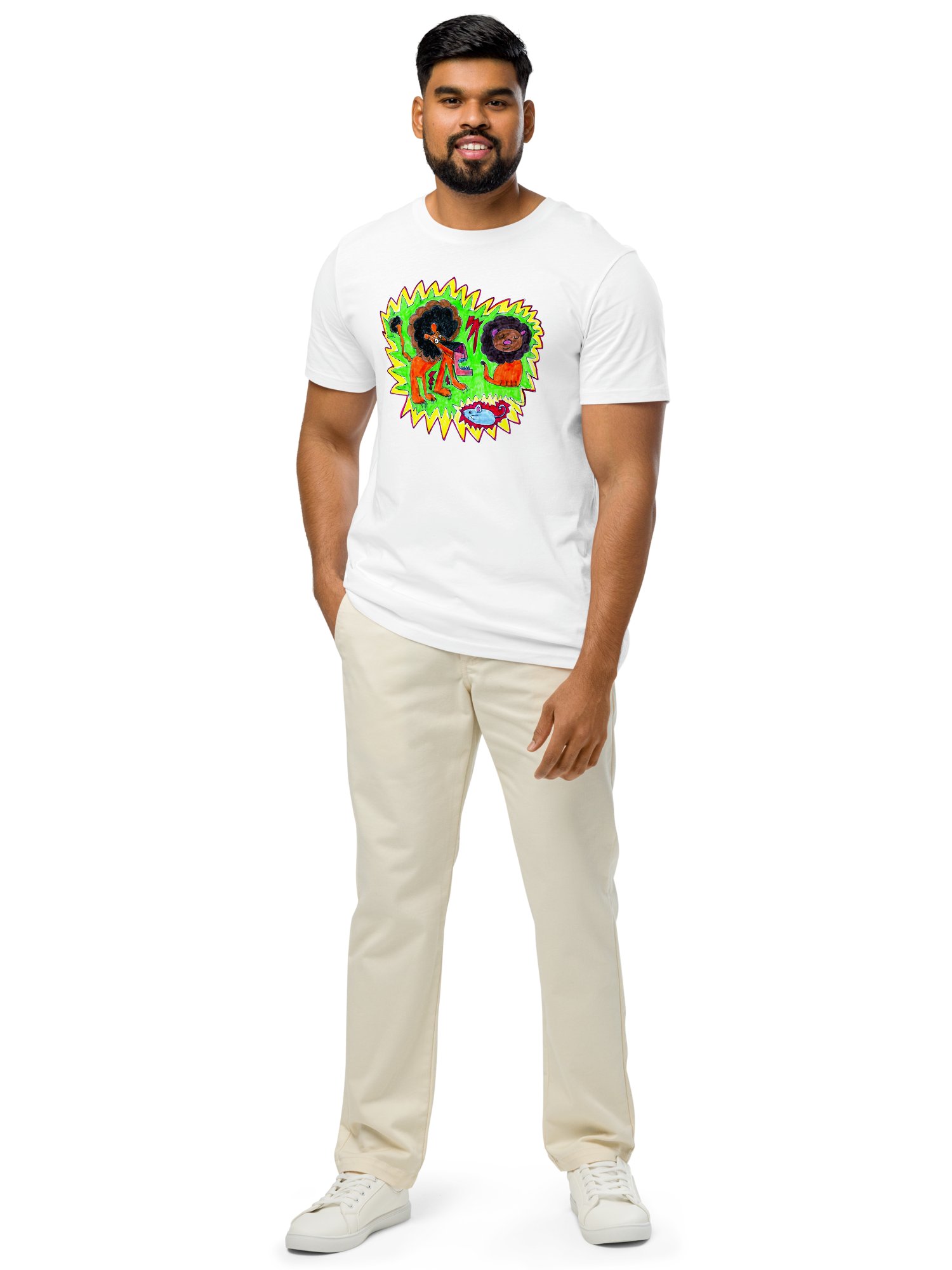 Lively Lions Organic T-Shirt product image (7)