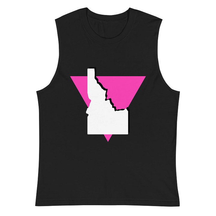 "PINK TRIANGLE" dark masc muscle tank product image (2)
