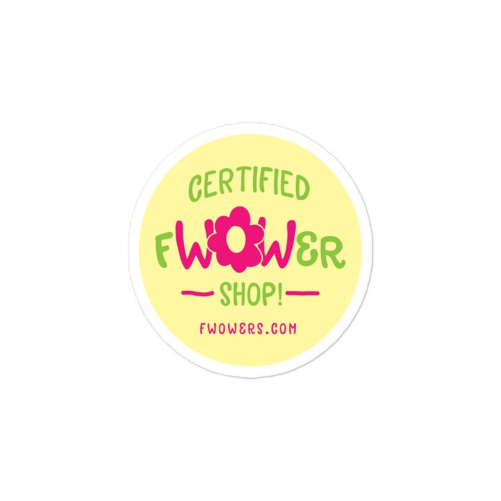 Certified fWOWer Shop!™ Sticker - Light Background product image (2)