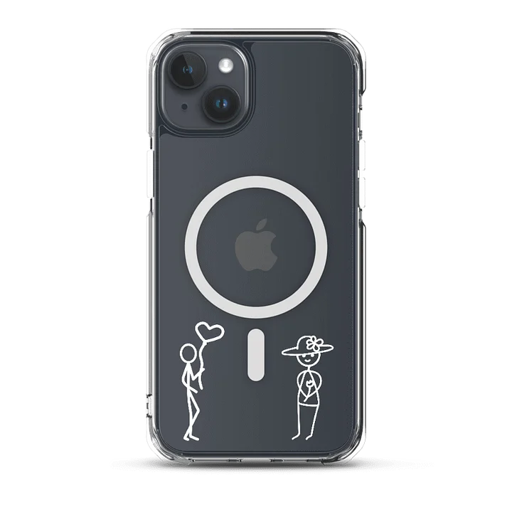 She & Her Pookie iPhone MagSafe® clear case - White product image (1)
