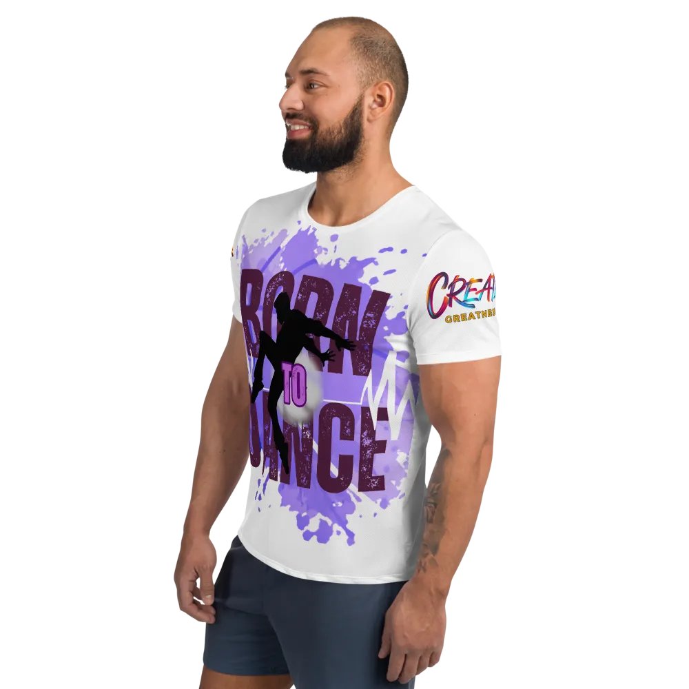 Born to Dance His Silhouette Huge Print Athletic Tee product image (8)