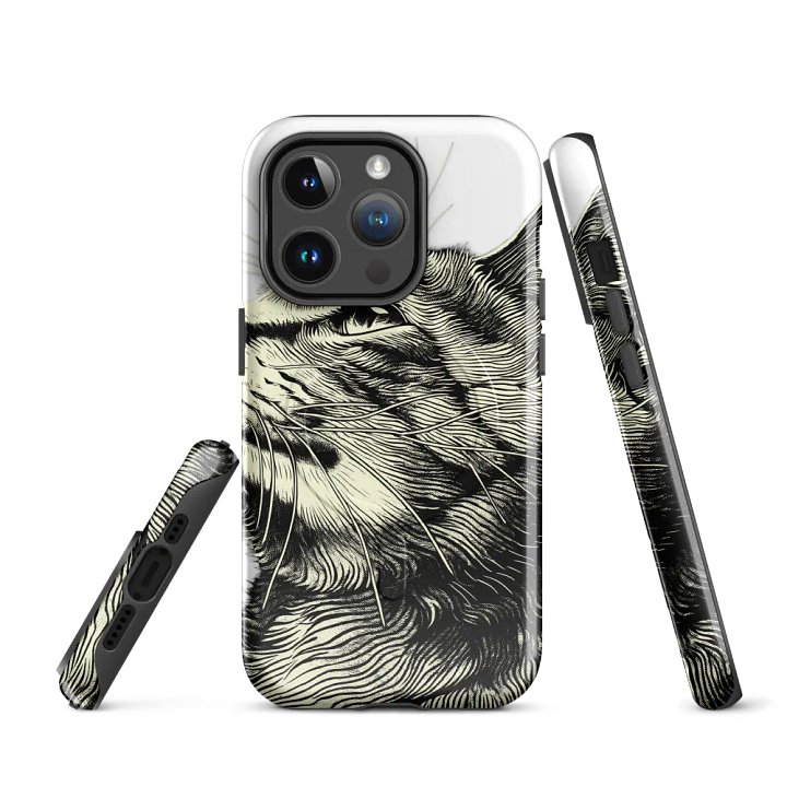 Whiskered Feline Majesty Tough iPhone® Case product image (3)