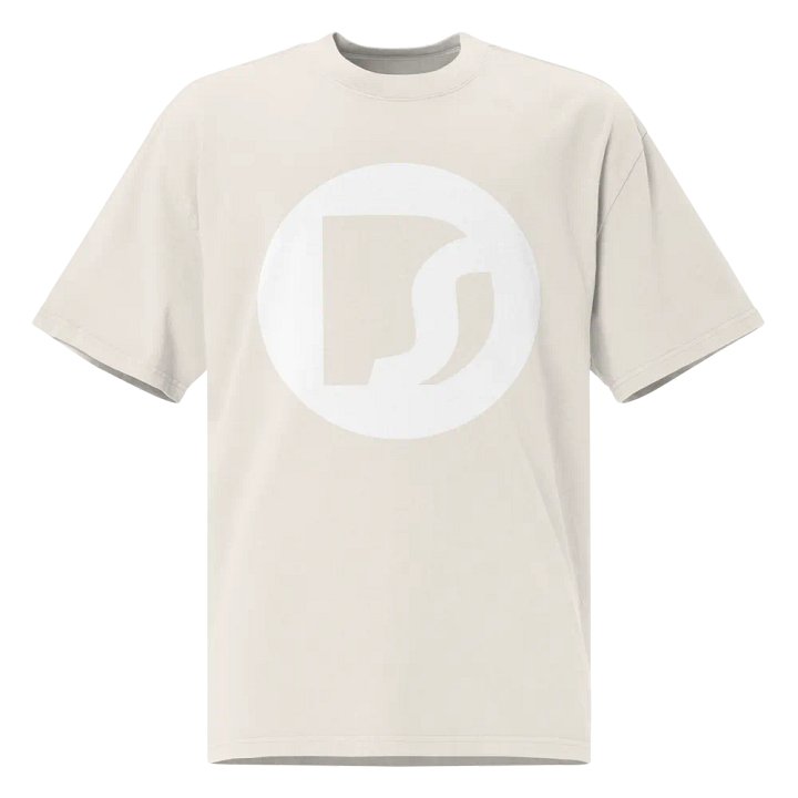 DS OG Logo Oversized Tee White/Faded Bone product image (1)