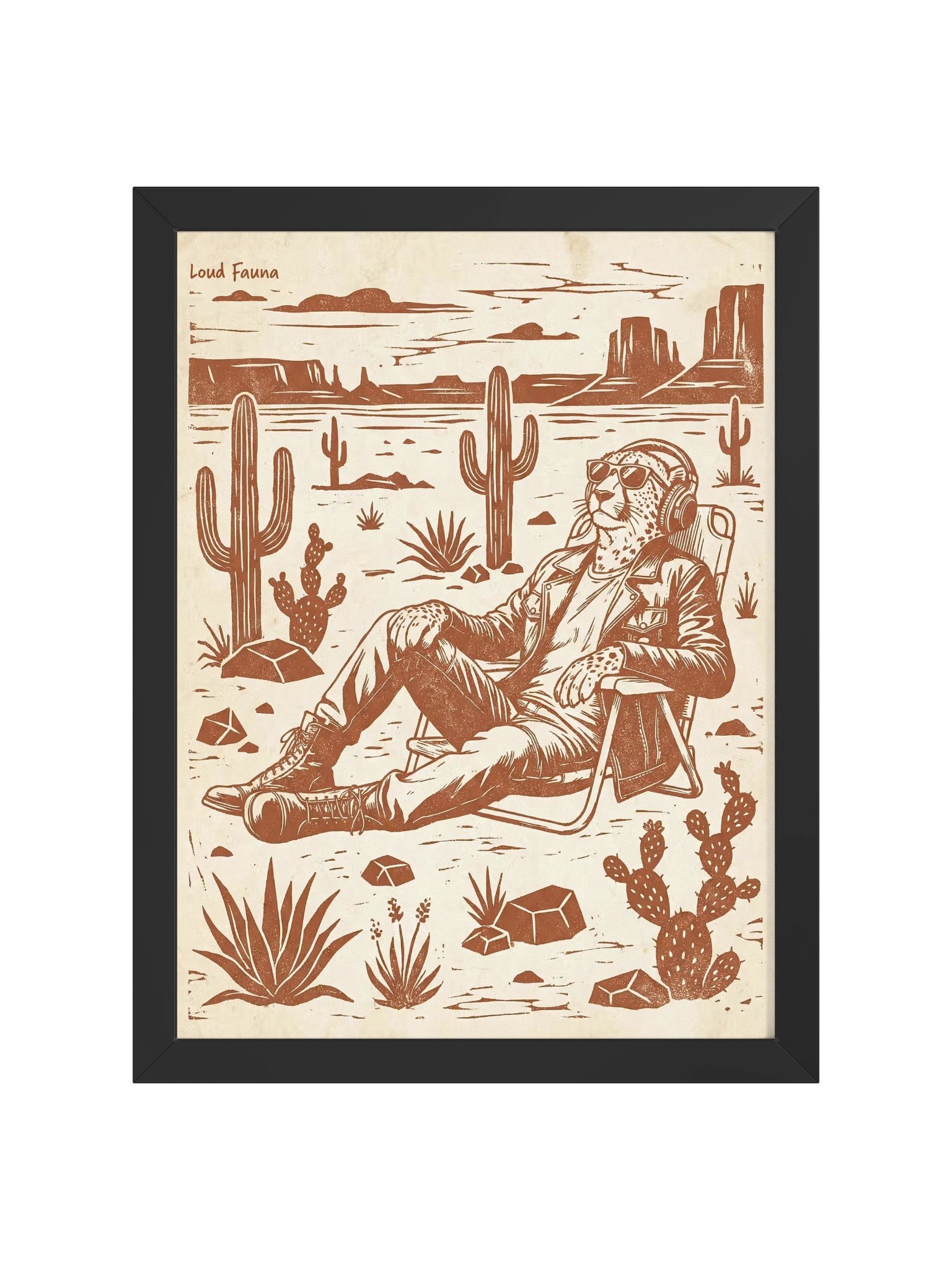 "Groove Hermit" Wood-Framed Poster product image (4)