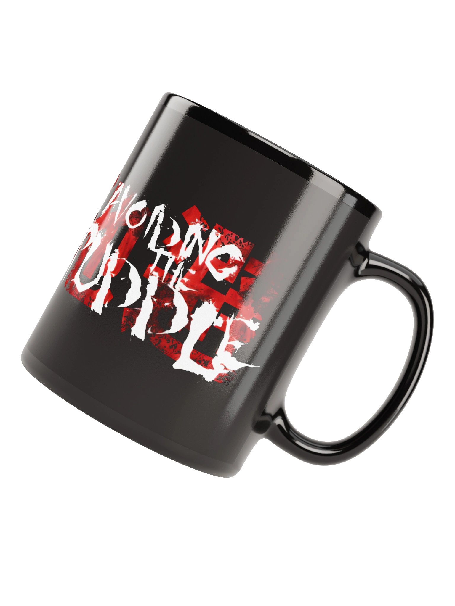 Avoiding The Puddle Logo Black Mug product image (6)