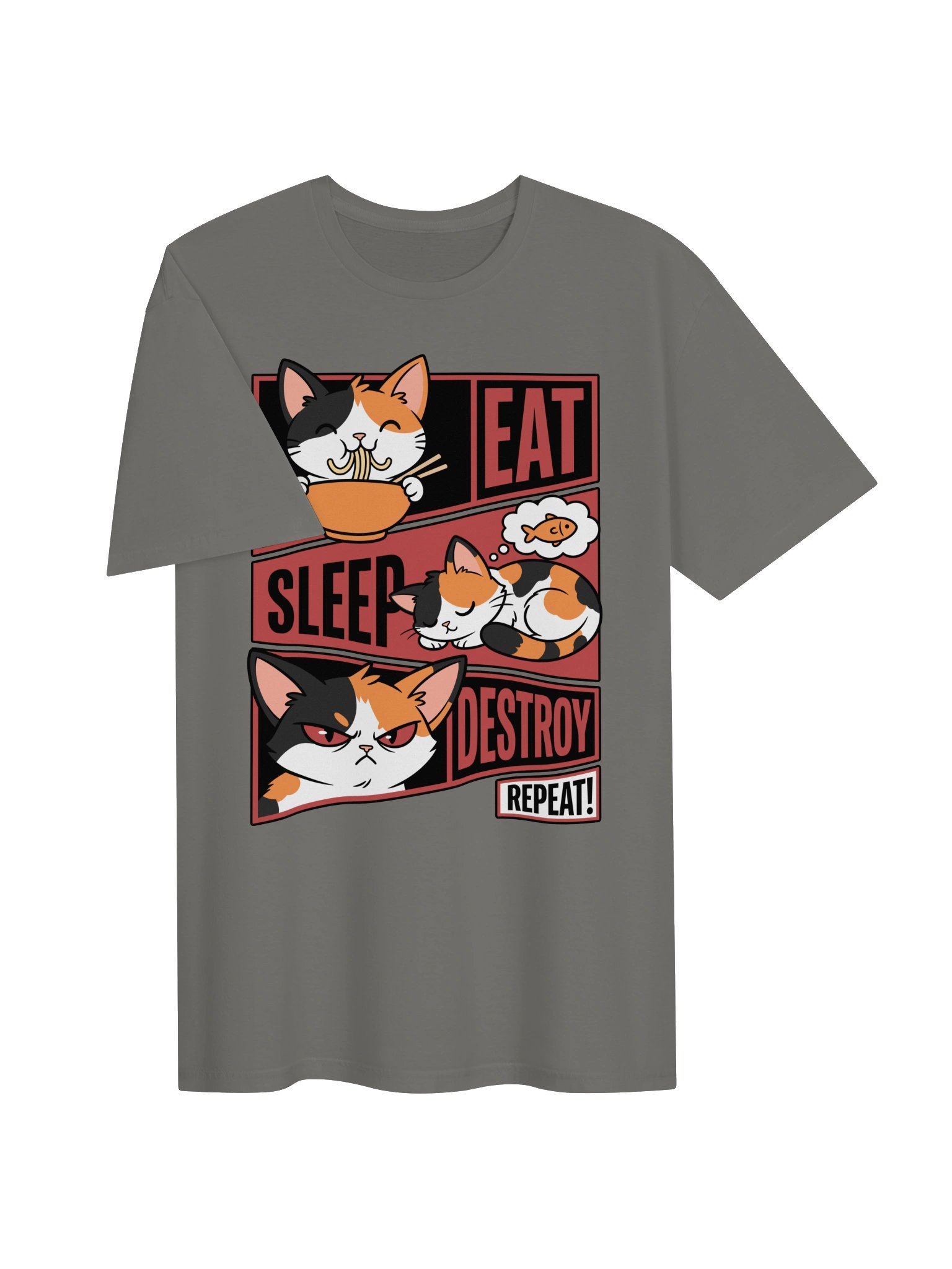 Eat. Sleep. Destroy. Repeat. Tee product image (3)