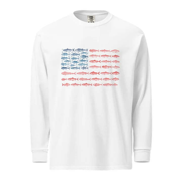 Abstract Fish Pattern Long Sleeve Shirt product image (1)