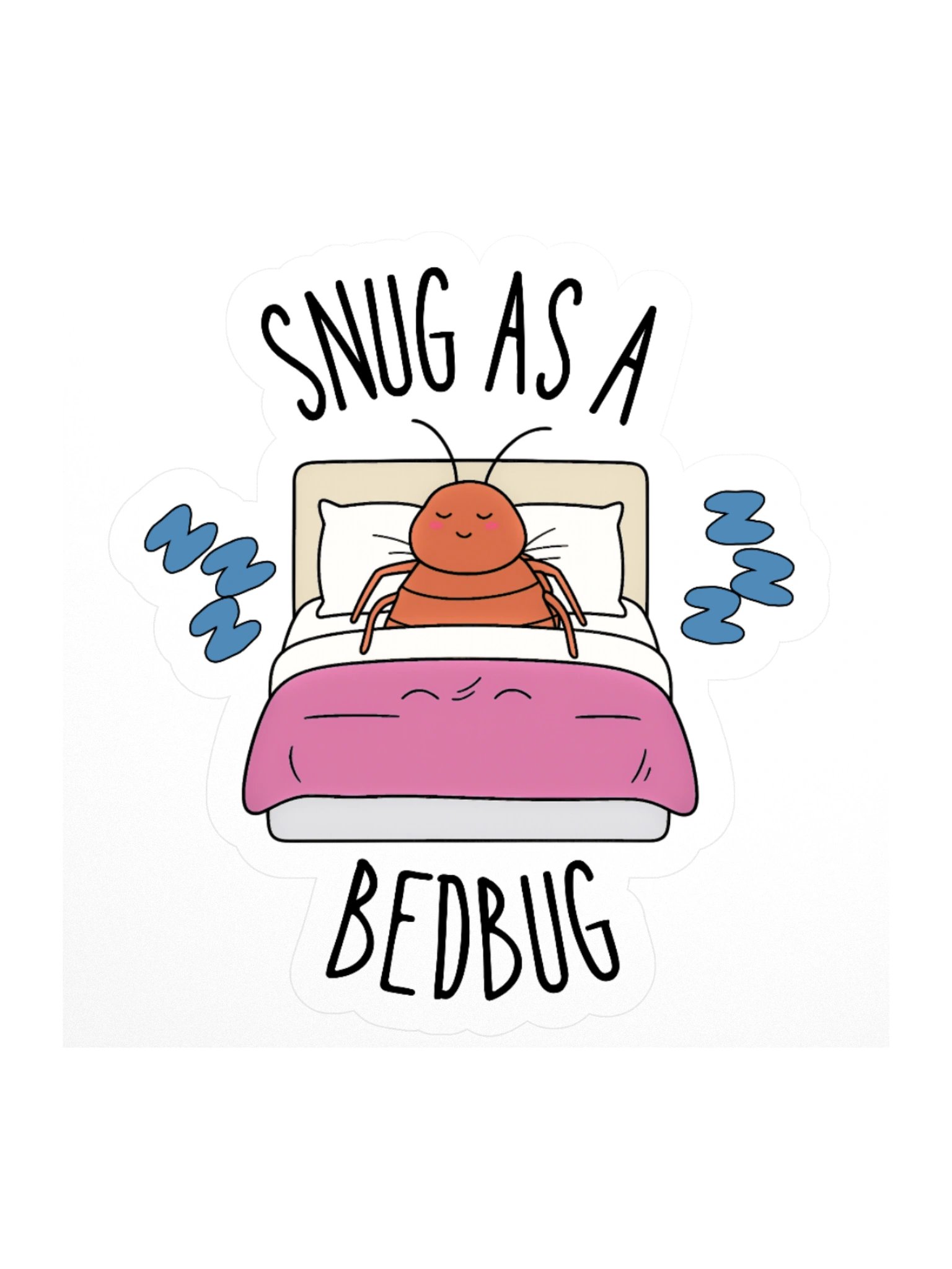 Bedbug Kiss Cut Sticker product image (1)