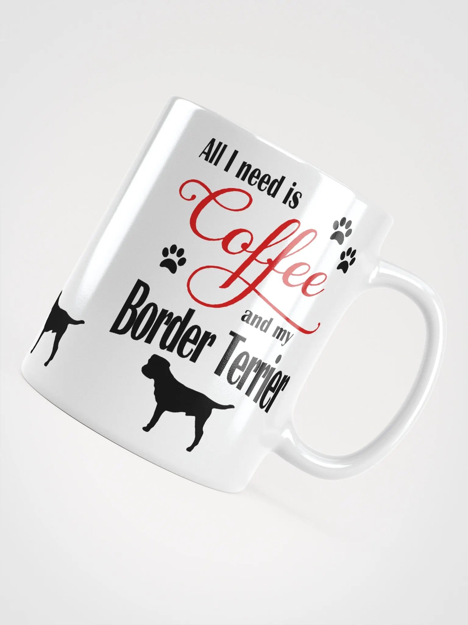 Coffee and my Border Terrier Mug product image (4)