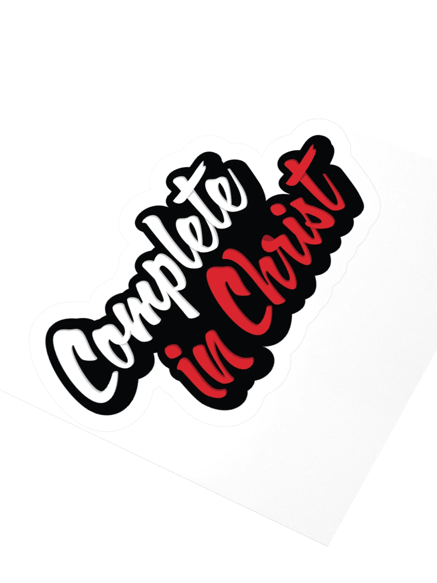 Complete in Christ (Red) - Sticker product image (4)