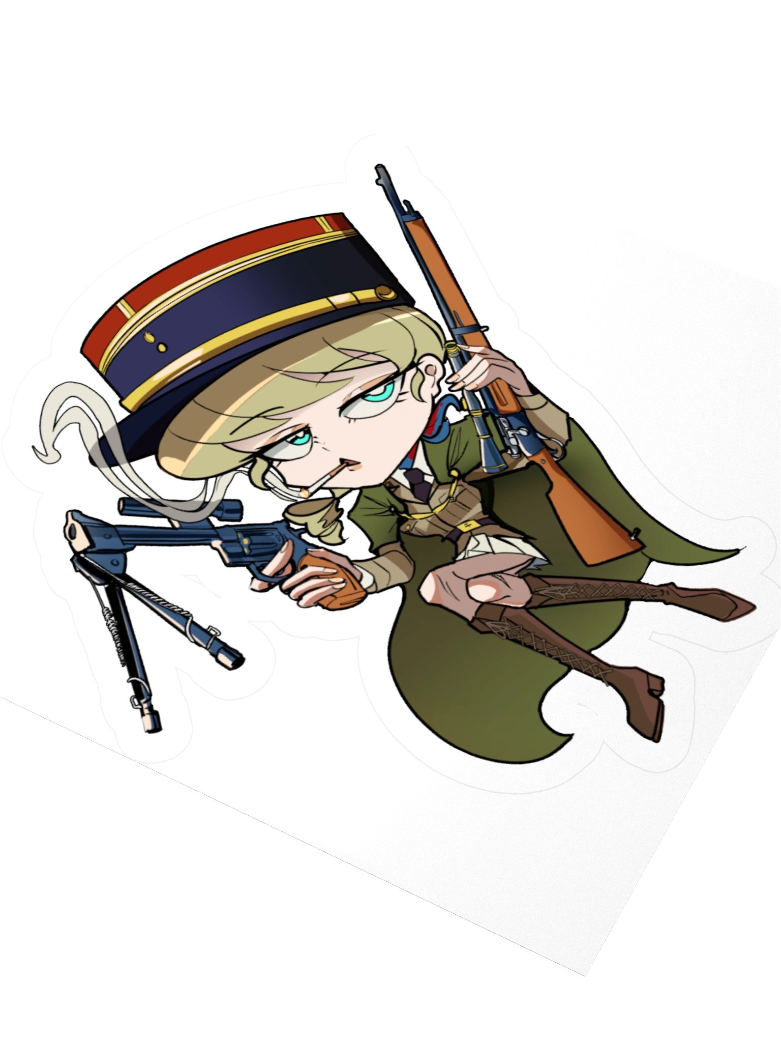 Capitaine Yvette de Castelnau STICKER product image (3)