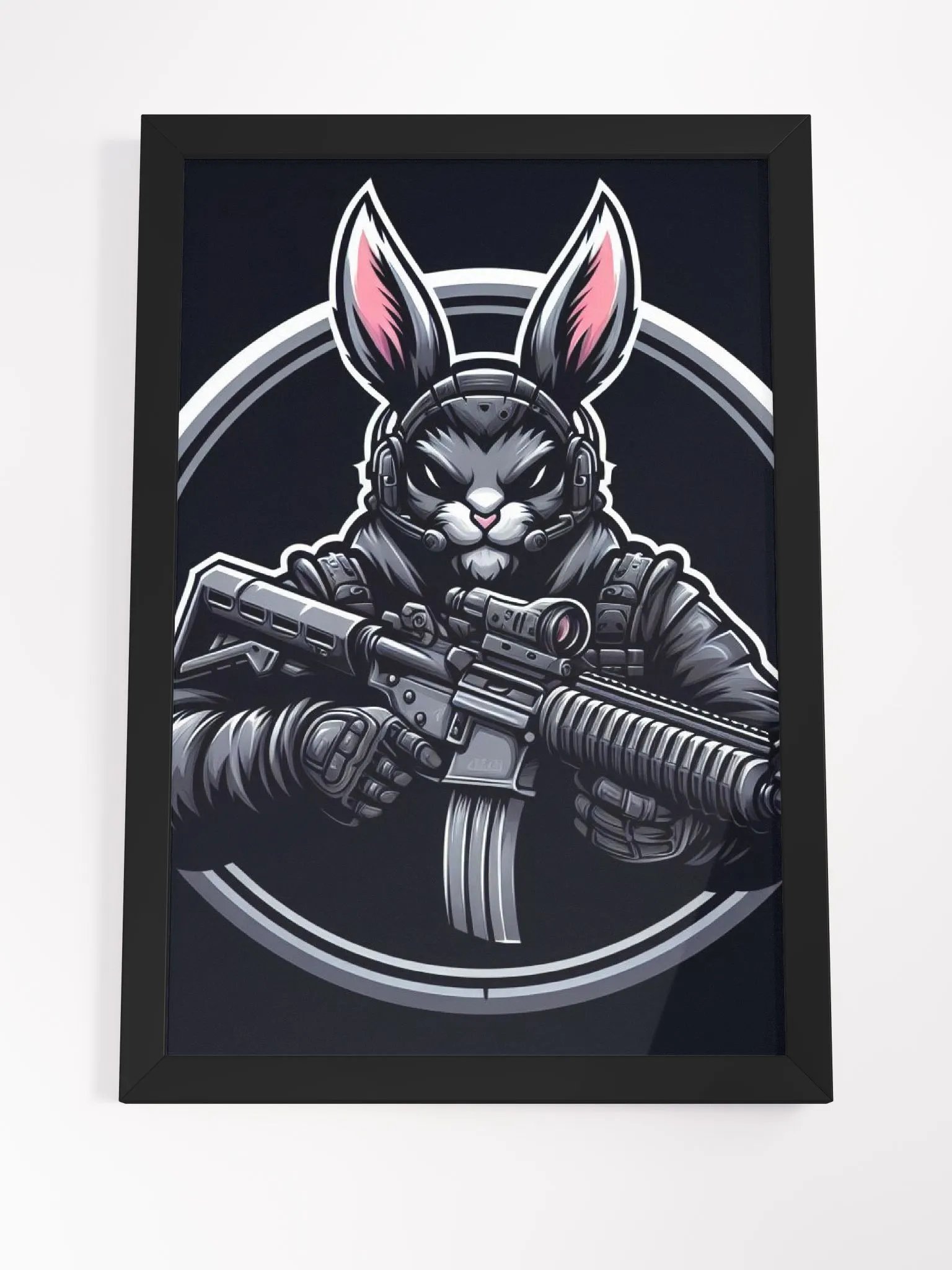 badass rabbit poster product image (4)