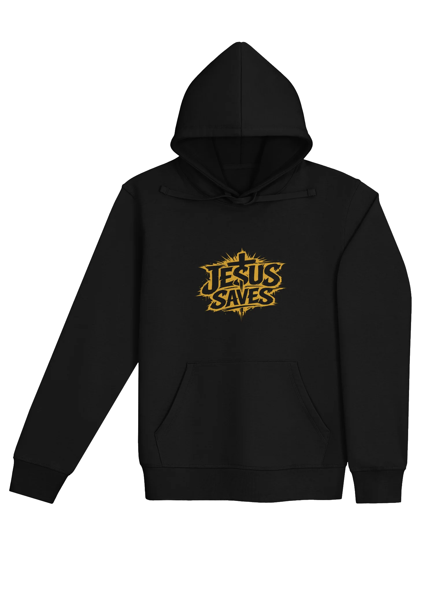 Jesus Saves Hoodie (yellow text) product image (23)