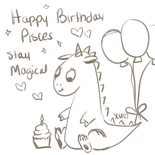 Happy Birthday Pisces 🎉🎈🎂 2/19 ❤️

Art by me @xeniahunicorn