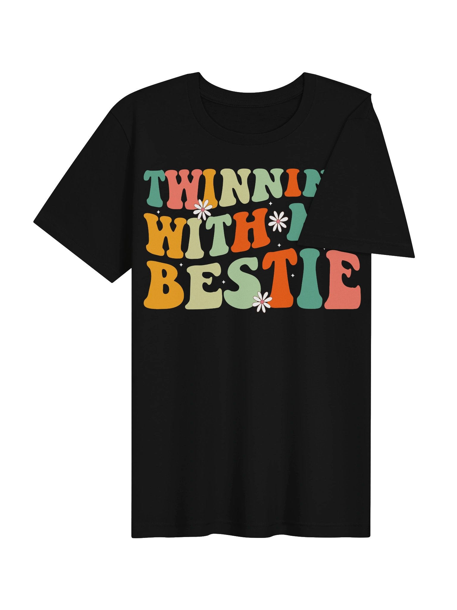 Funny Twin Matching Twins Day Friend Twinning With My Bestie T-shirt product image (28)