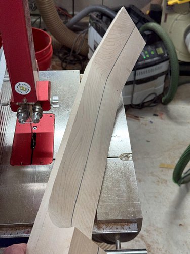 I cut this out last week. Hard maple with a b/w/b fiber core. 

No updates from this weekend as I managed to give myself Pneu...