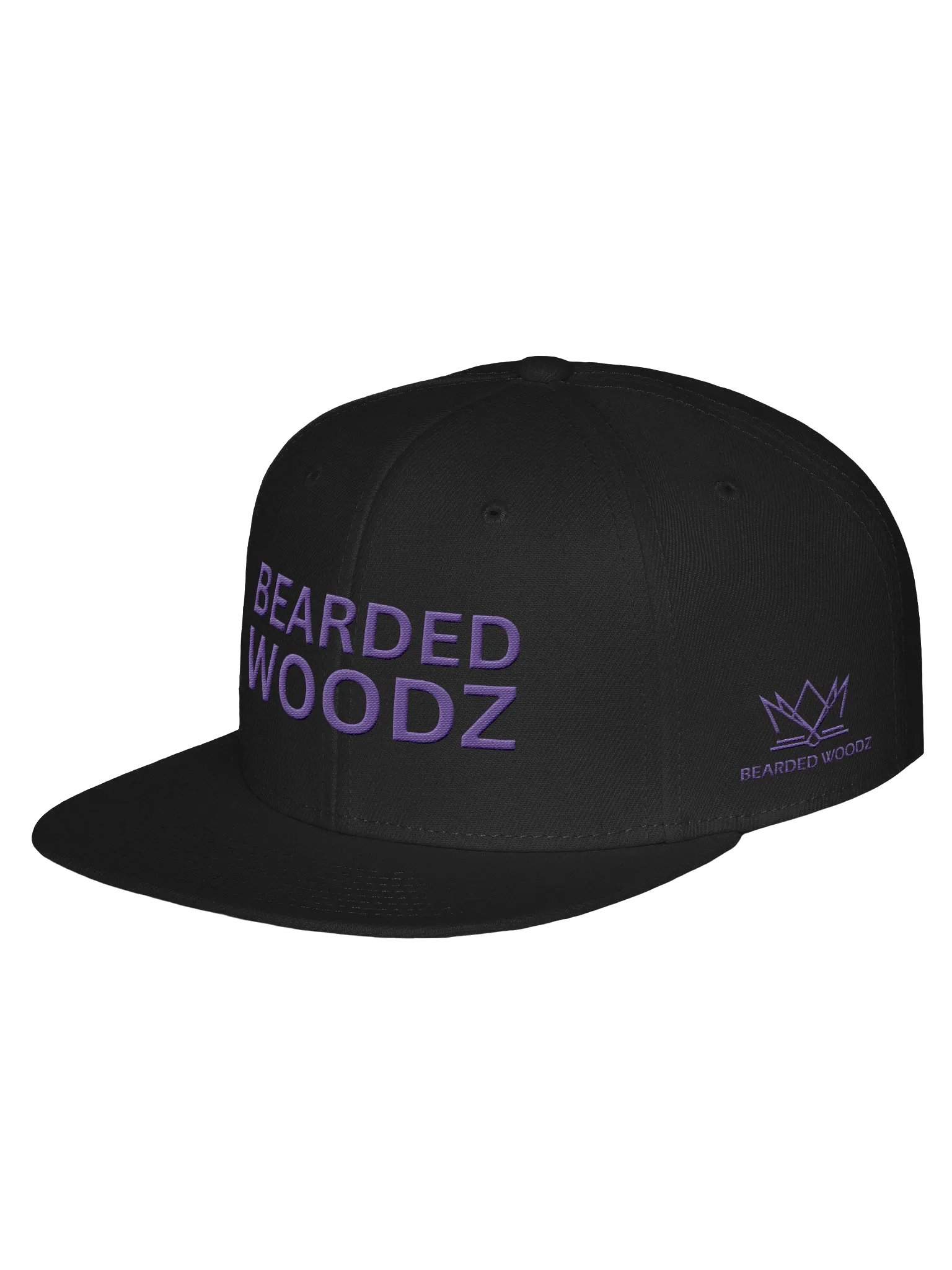 Bearded Woodz Snapback (Purple Embroidery) product image (2)