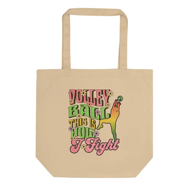 This Is How I Fight Volleyball for the Win Eco-Friendly Tote Bag product image (1)