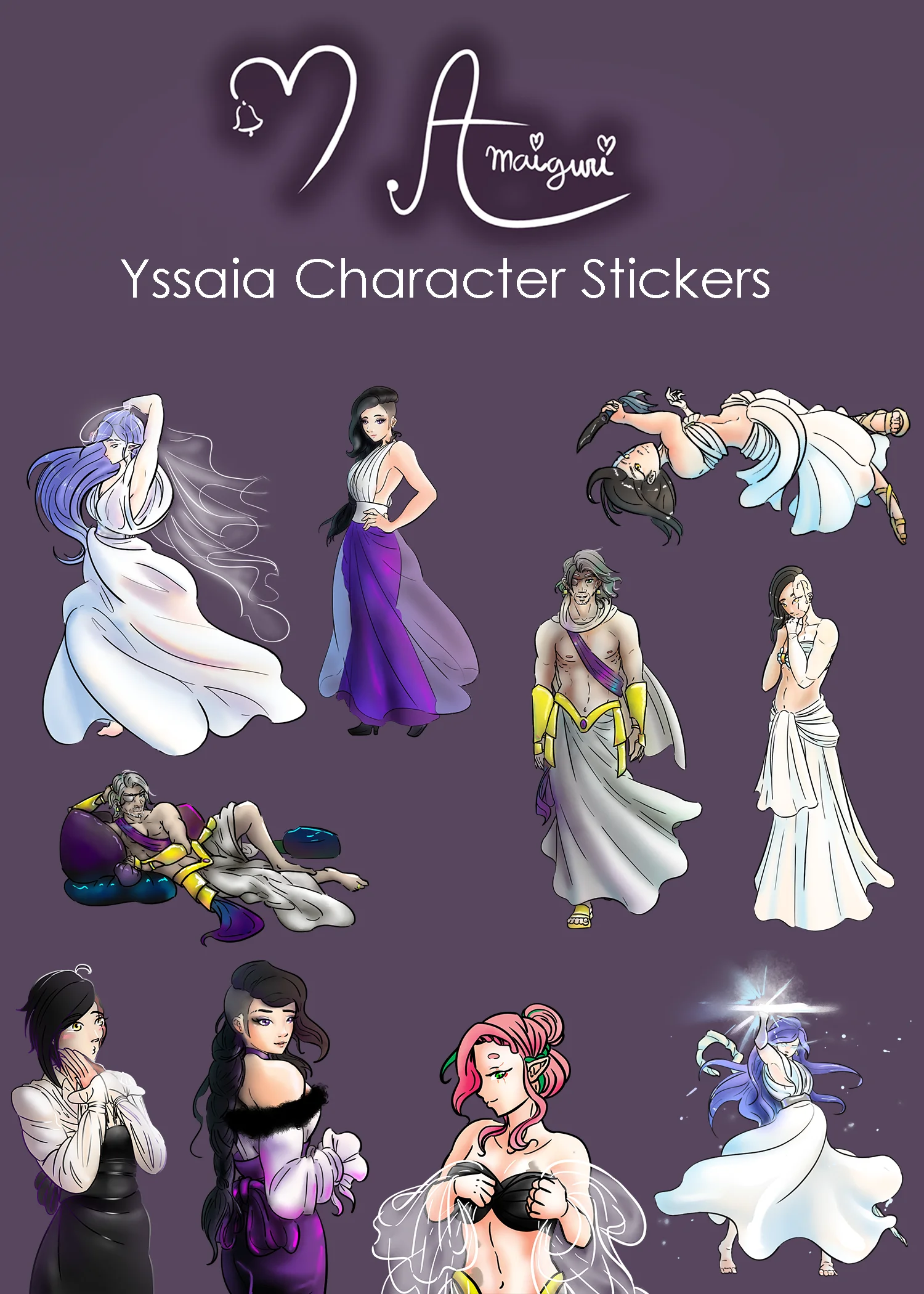 Yssaia Character Stickers product image (1)