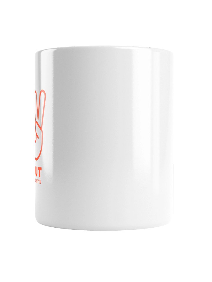 Peace Out August 1 Mug (White) product image (6)