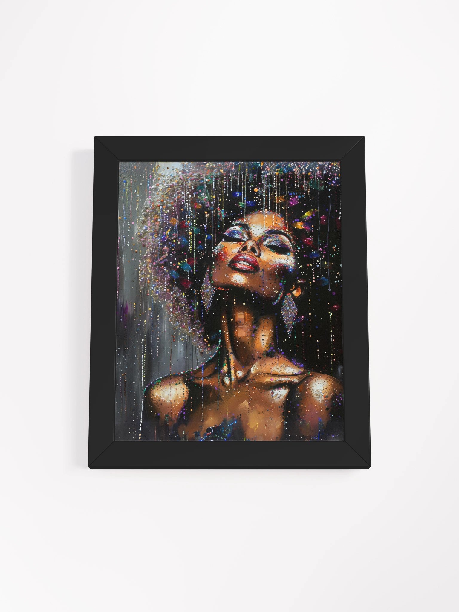 Reigning Wall Art Black Woman Framed High-Quality Matte Poster (in) product image (3)