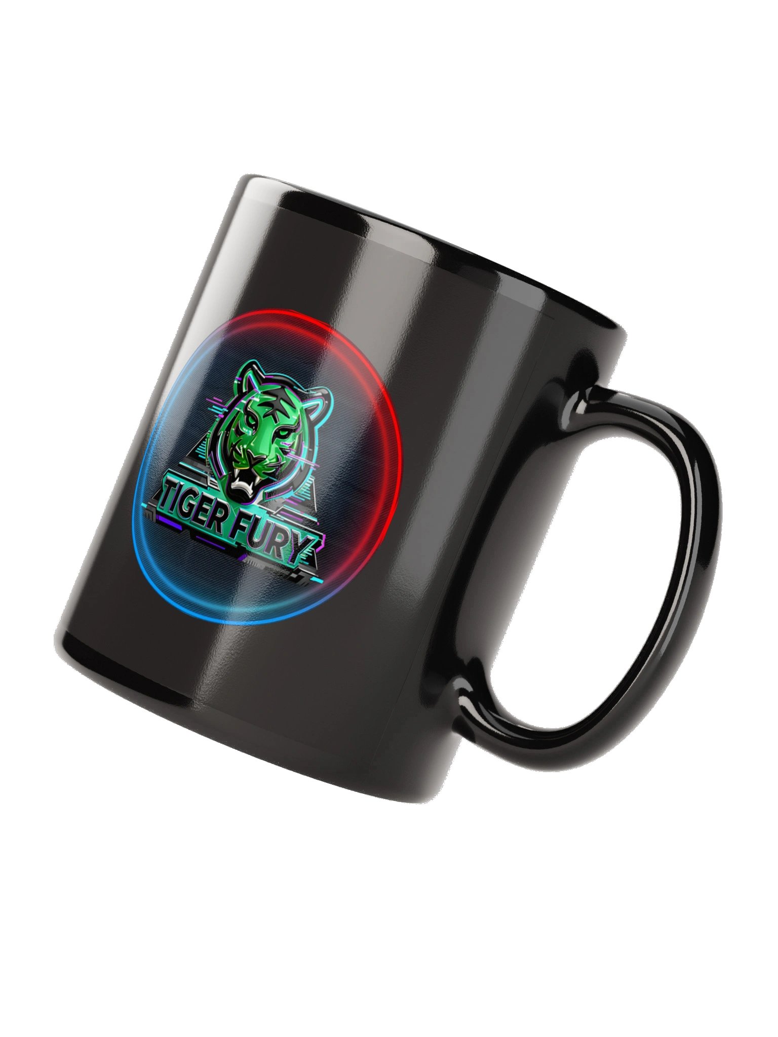 Tiger Fury Neon Logo Mug product image (7)