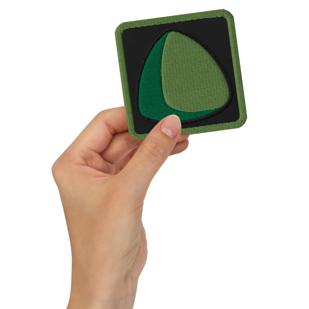 Green Triball Embroidered Patch product image (2)