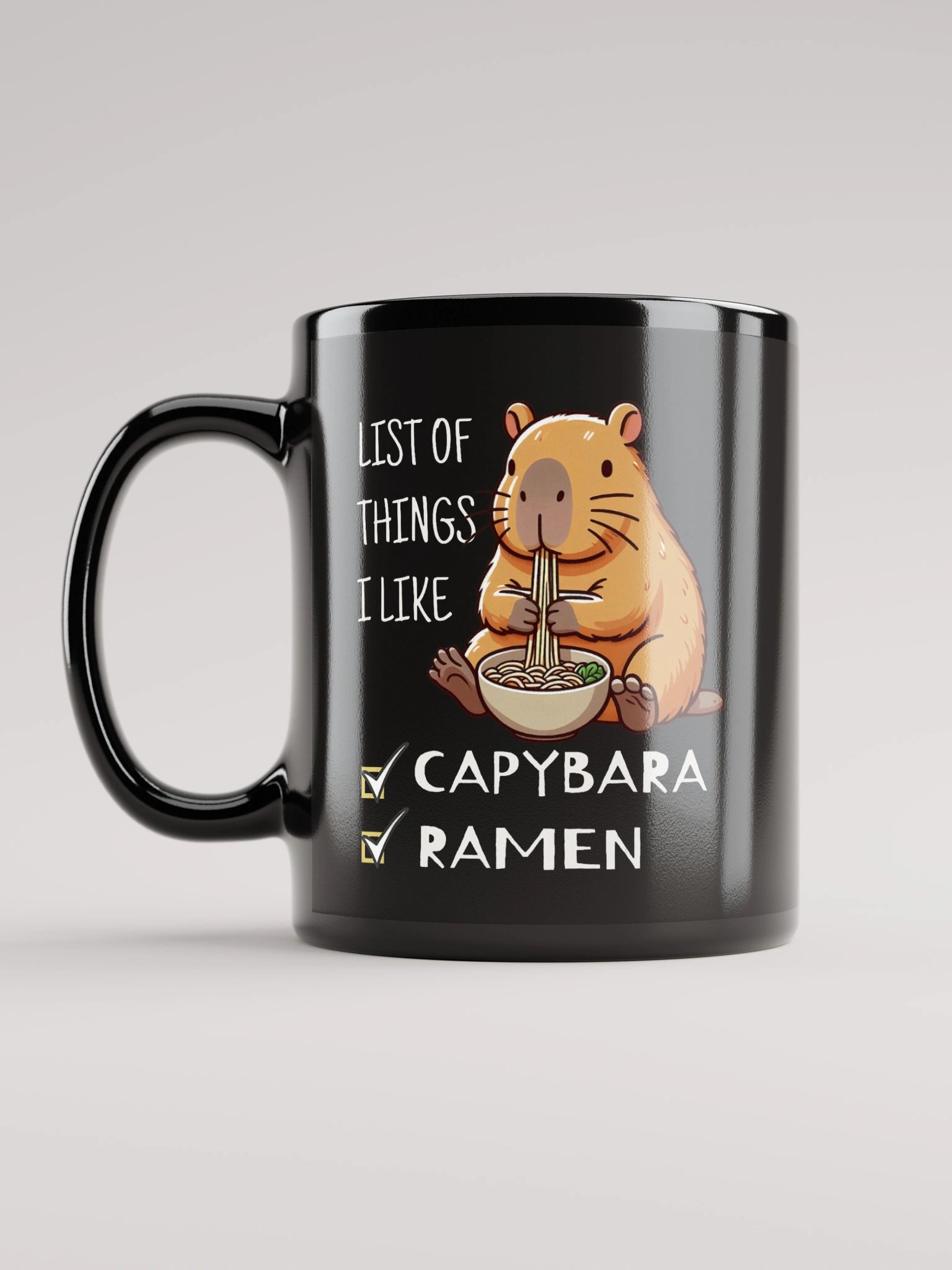 Capybara Ramen Delight Mug product image (6)